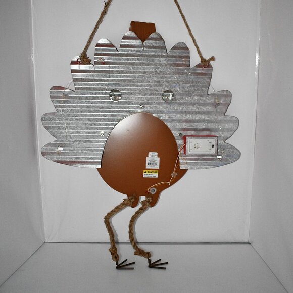 Mud Pie Festive Fall Collection Turkey Motion Activated Sound Door Hanger #40060 - Picture 2 of 3
